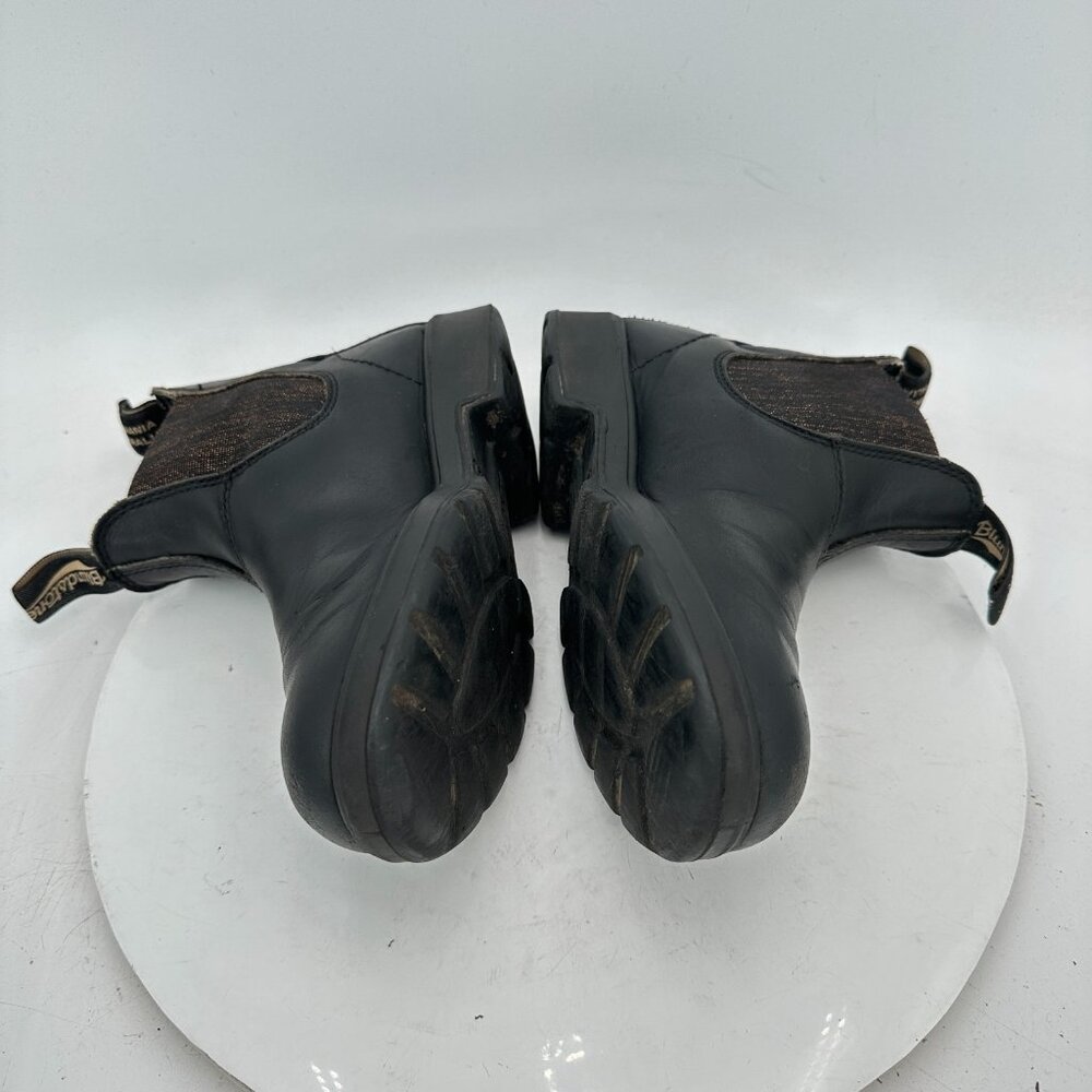 Blundstone Women Size 3 US 6 Black Leather Side Elastic Pull On Chelsea Boot - Picture 7 of 11